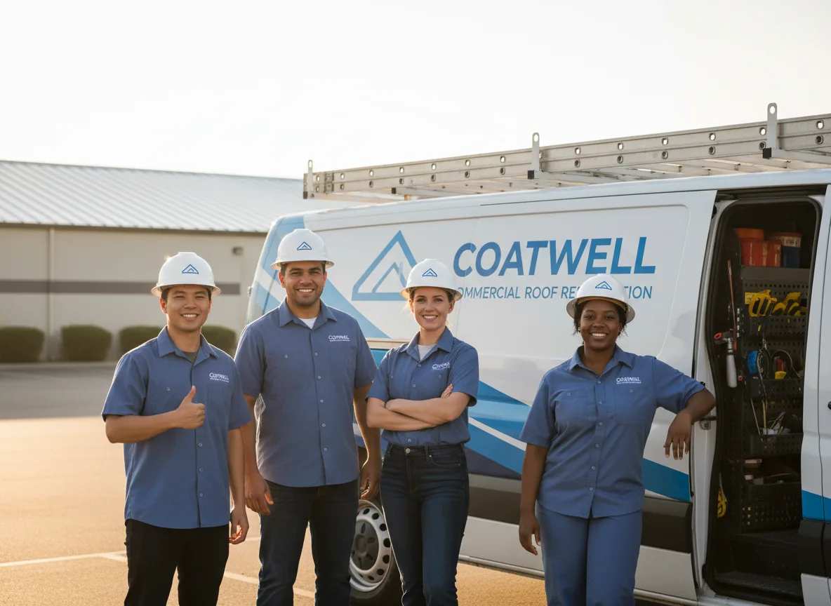 Commercial roof coating company in Wheelock, TX