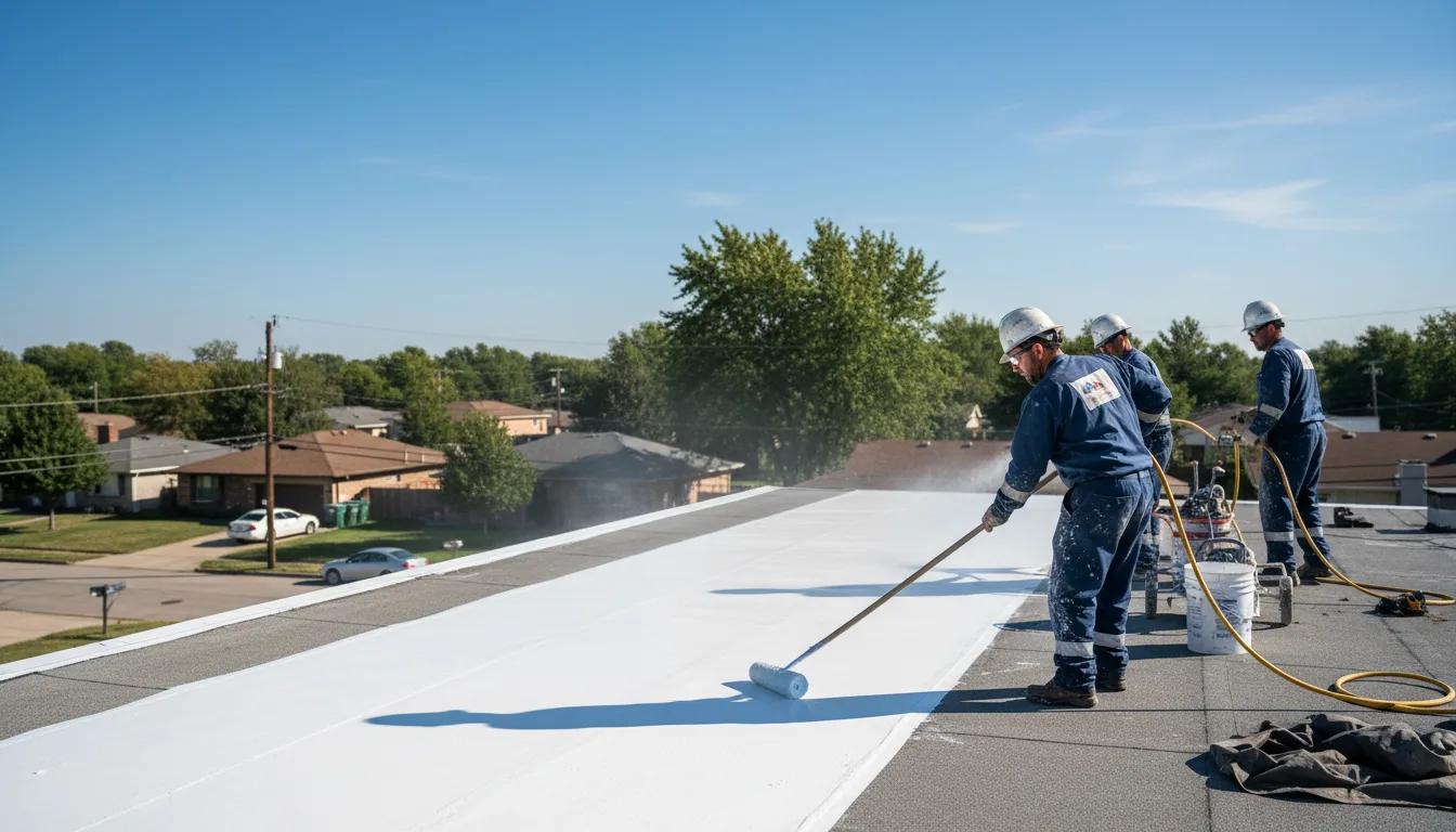 Commercial roof coating in Wheelock, TX near me